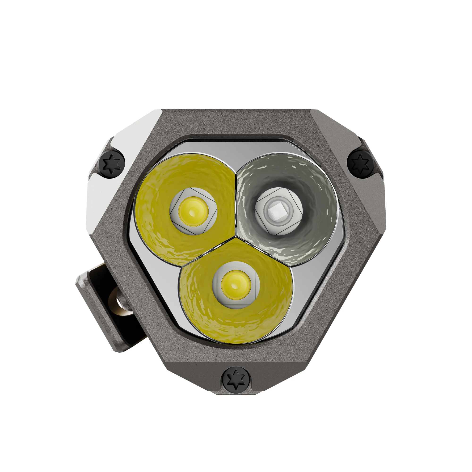 Ліхтар  із титану та потрійним джерелом світла  Wuben E8 Compact Magnetic Modular Titanium Edition